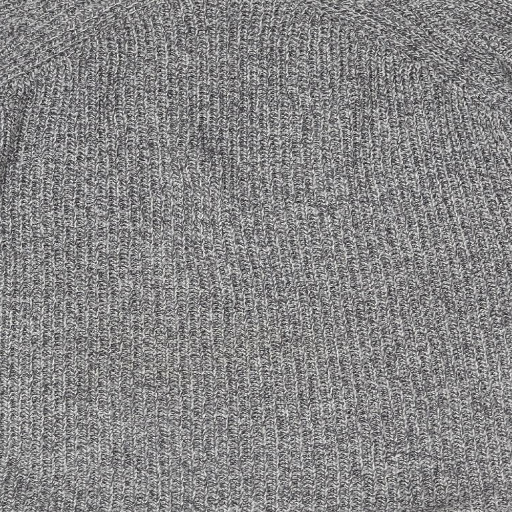Topshop Womens Grey  Knit Pullover Jumper Size 10
