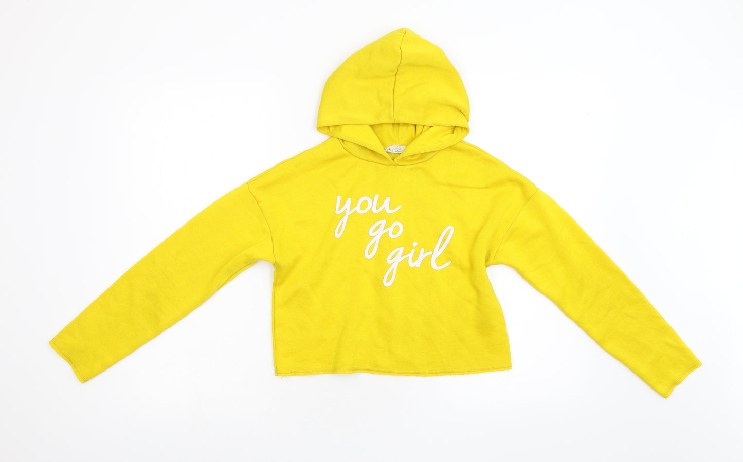Matalan Girls Yellow   Pullover Hoodie Size 12 Years