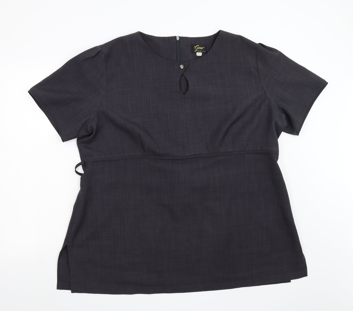Gear Womens Grey   Basic Blouse Size 18
