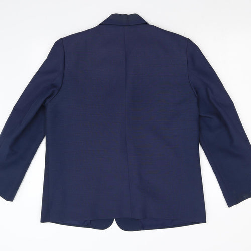 Preworn Womens Blue   Jacket Suit Jacket Size 16