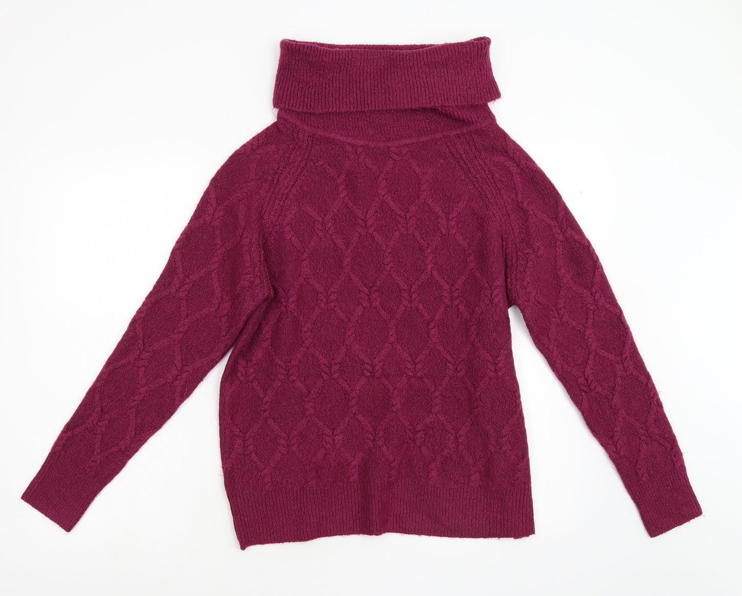 Nutmeg Womens Pink  Knit Pullover Jumper Size 14
