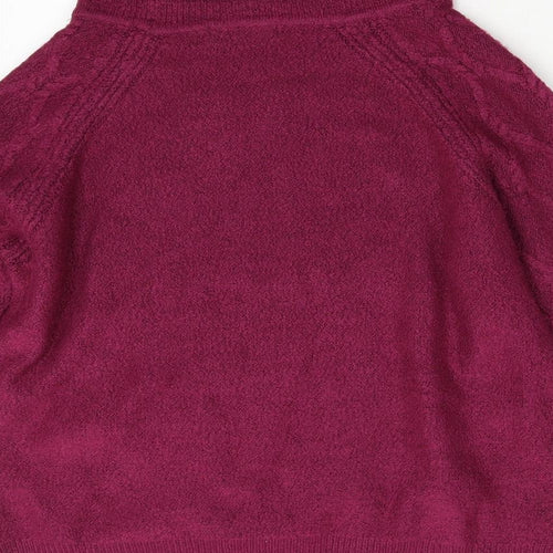 Nutmeg Womens Pink  Knit Pullover Jumper Size 14