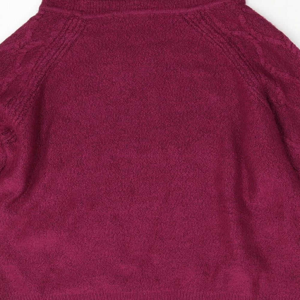Nutmeg Womens Pink  Knit Pullover Jumper Size 14