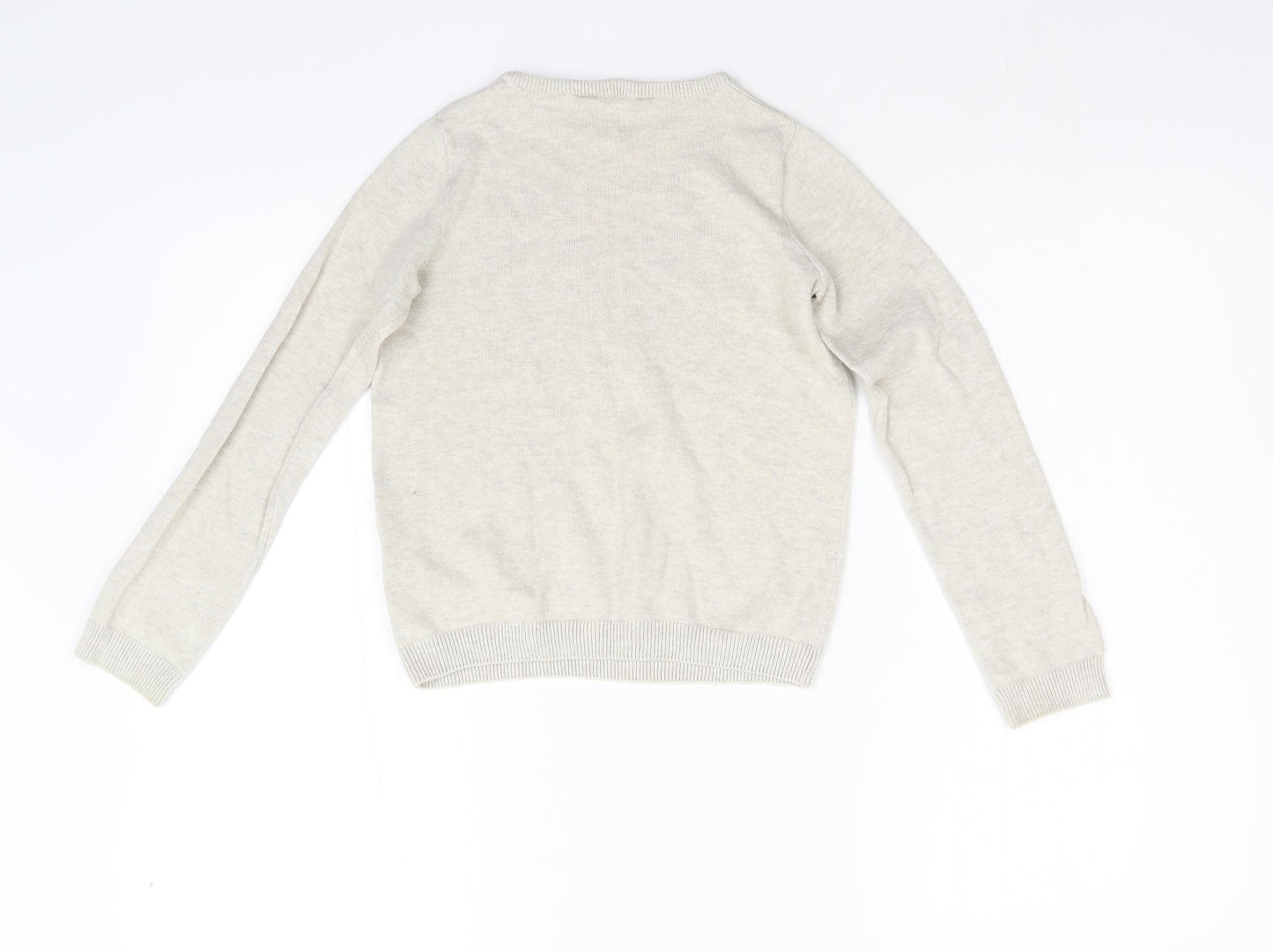 H&M Girls Beige   Pullover Sweatshirt Size 6-7 Years