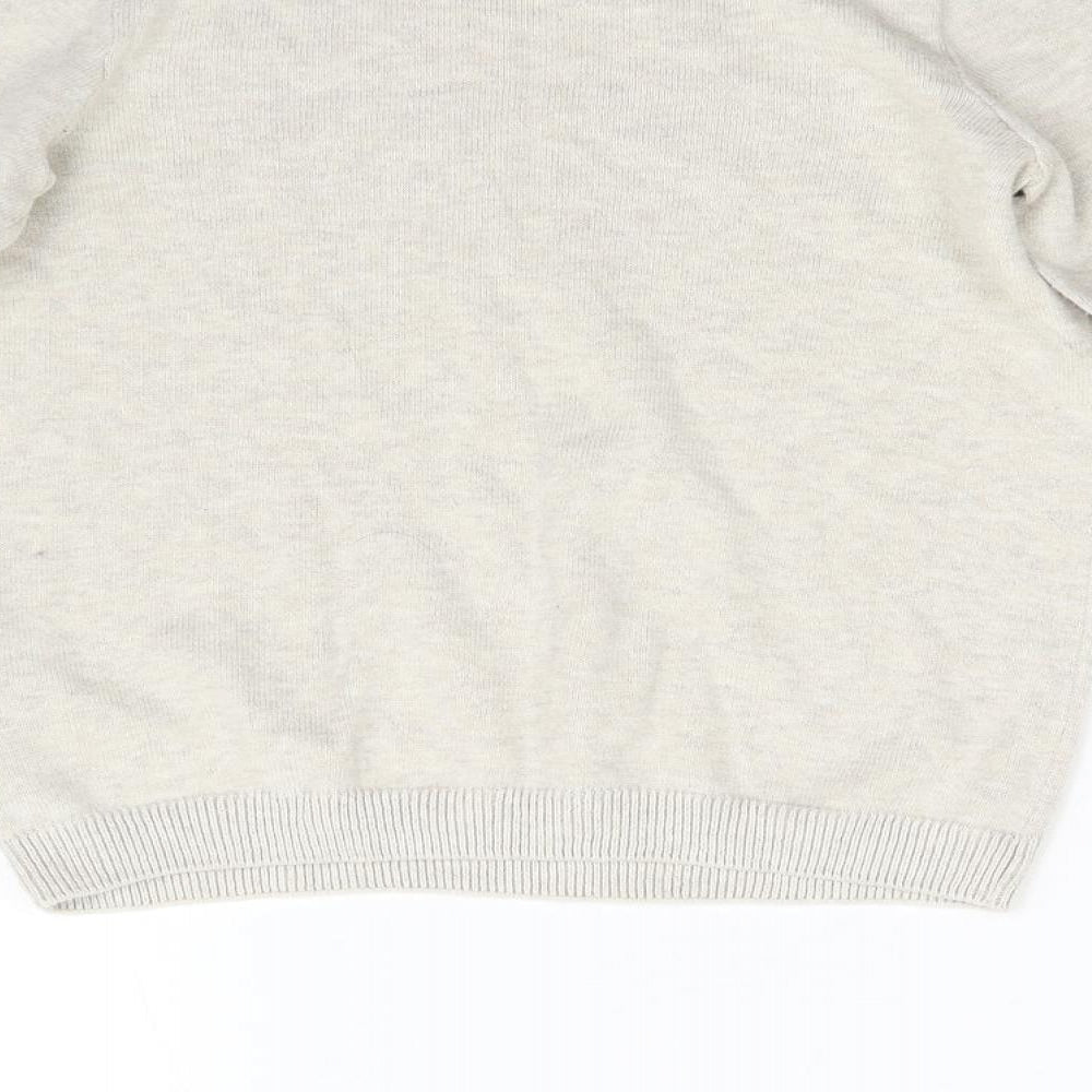 H&M Girls Beige   Pullover Sweatshirt Size 6-7 Years