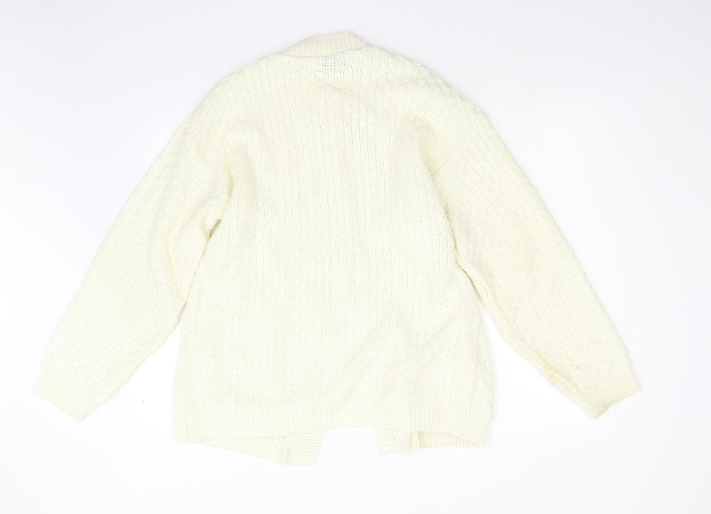 Sapphire Womens Beige  Knit Cardigan Jumper Size L