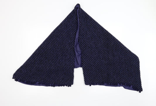 Front view of Preworn women’s purple shawl/wrap