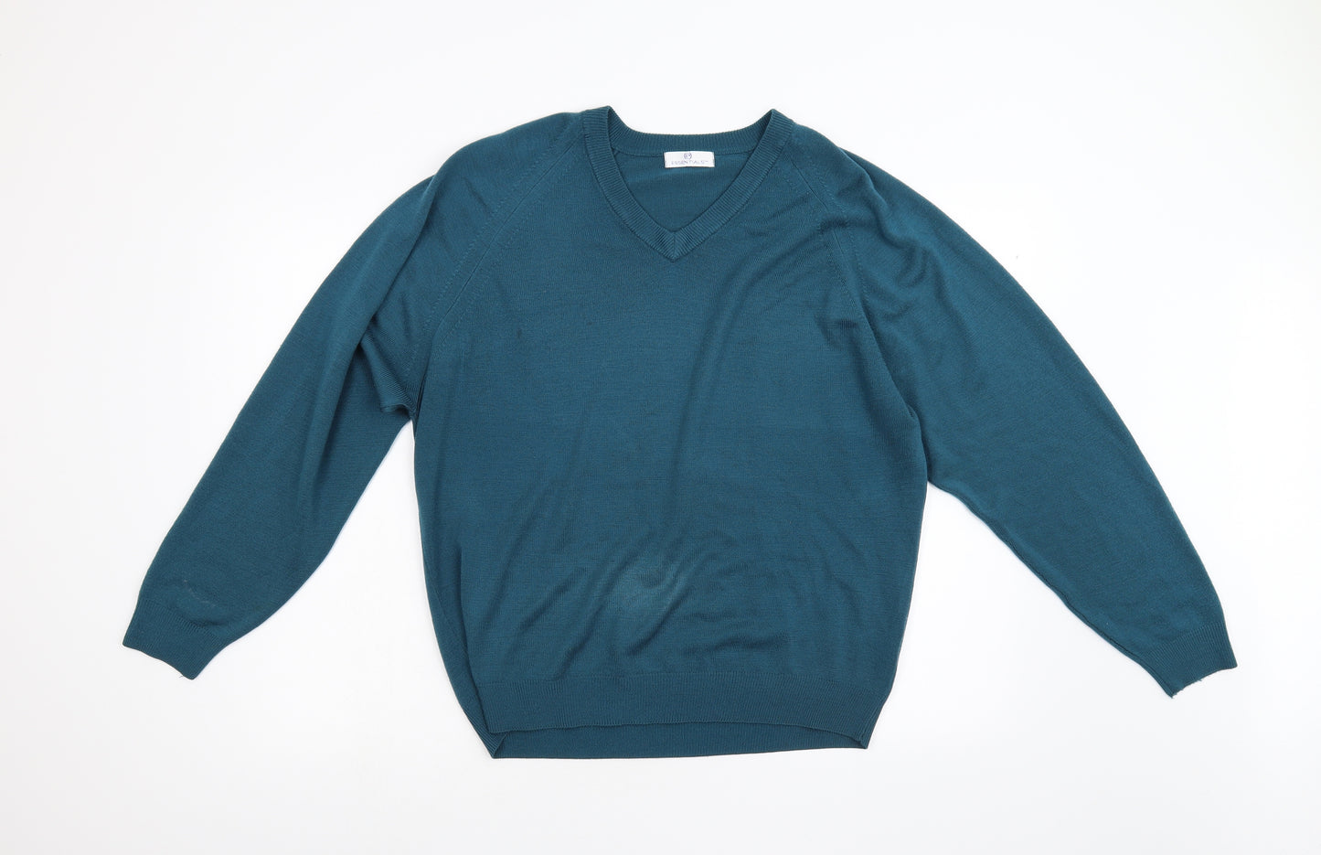 Essential Mens Green  Knit Pullover Jumper Size S