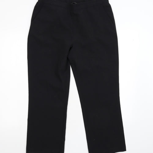 Nutmeg Womens Black   Trousers  Size 14 L26 in