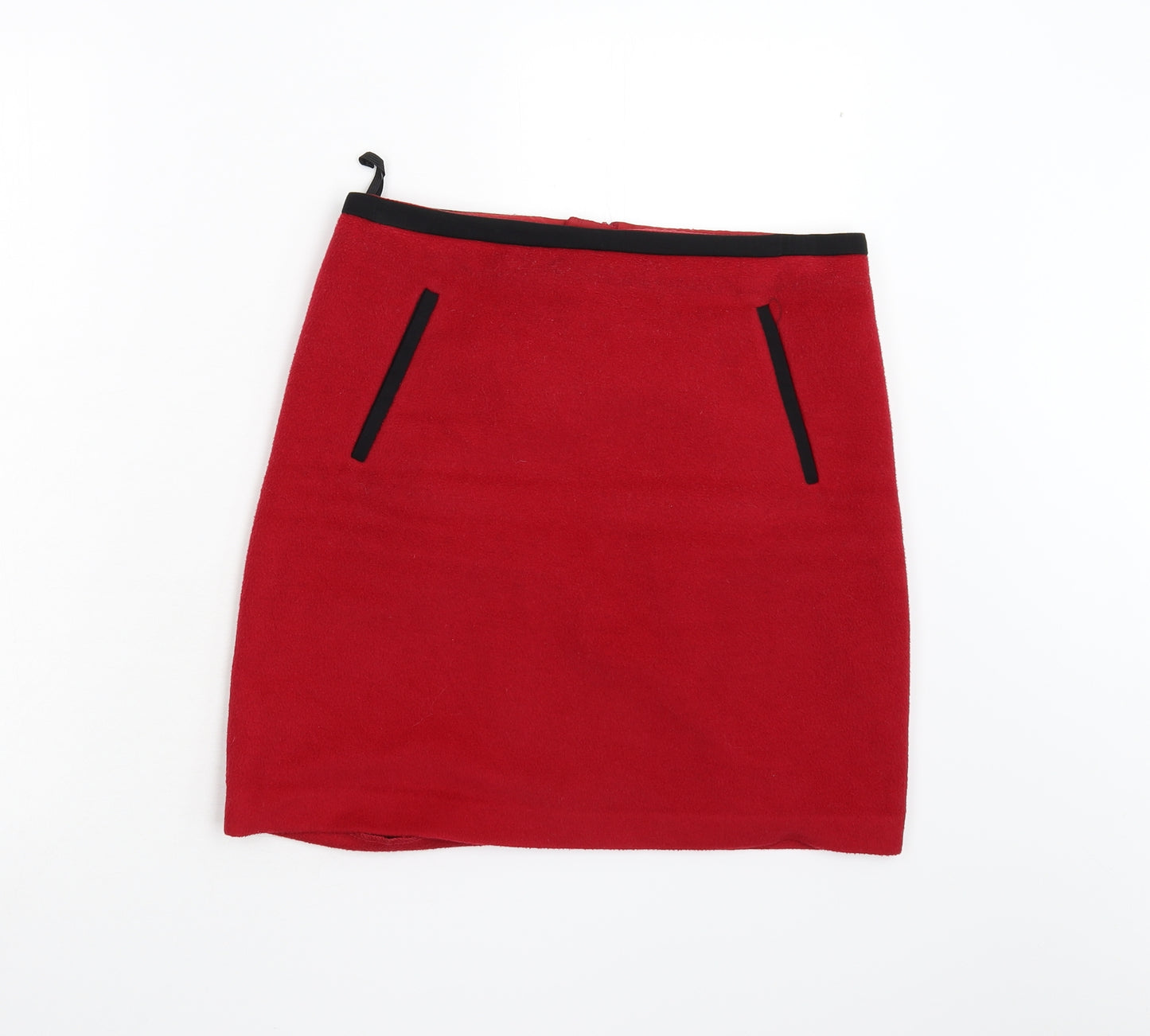 M&S Womens Red   Mini Skirt Size 10