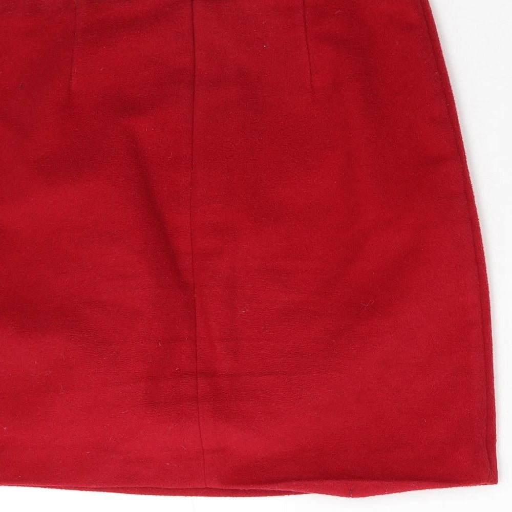 M&S Womens Red   Mini Skirt Size 10