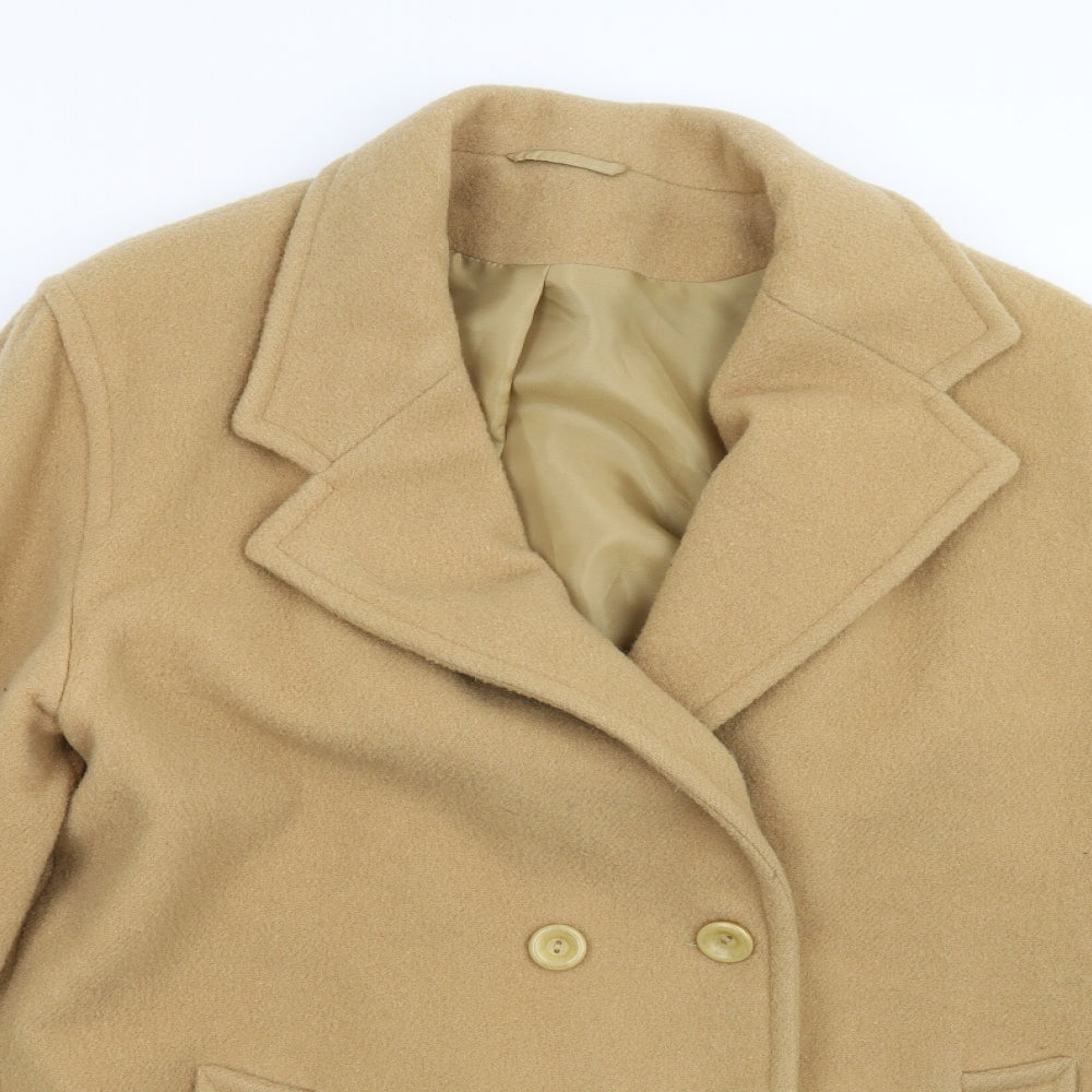 Preworn Womens Brown   Overcoat Coat Size 16