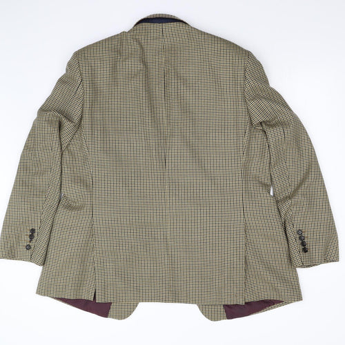 M&S Mens Brown Houndstooth  Jacket Blazer Size 46