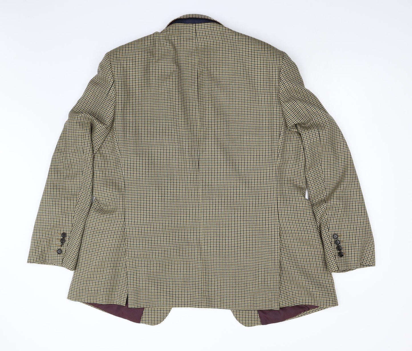 M&S Mens Brown Houndstooth  Jacket Blazer Size 46