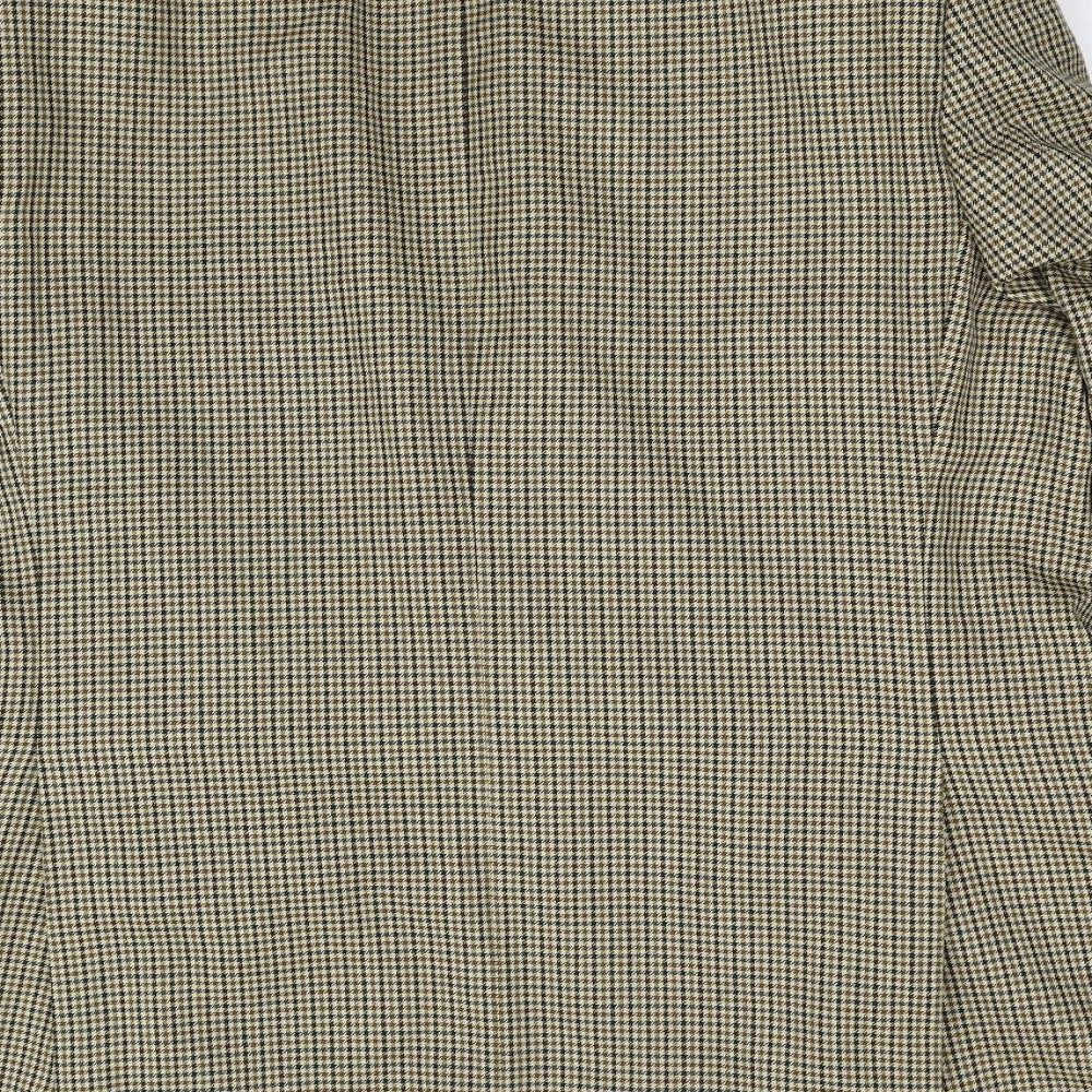 M&S Mens Brown Houndstooth  Jacket Blazer Size 46