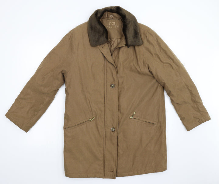 Bonmarché Womens Brown   Overcoat Coat Size S
