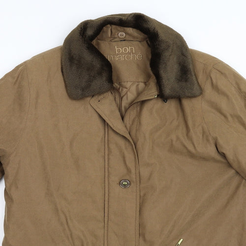 Bonmarché Womens Brown   Overcoat Coat Size S