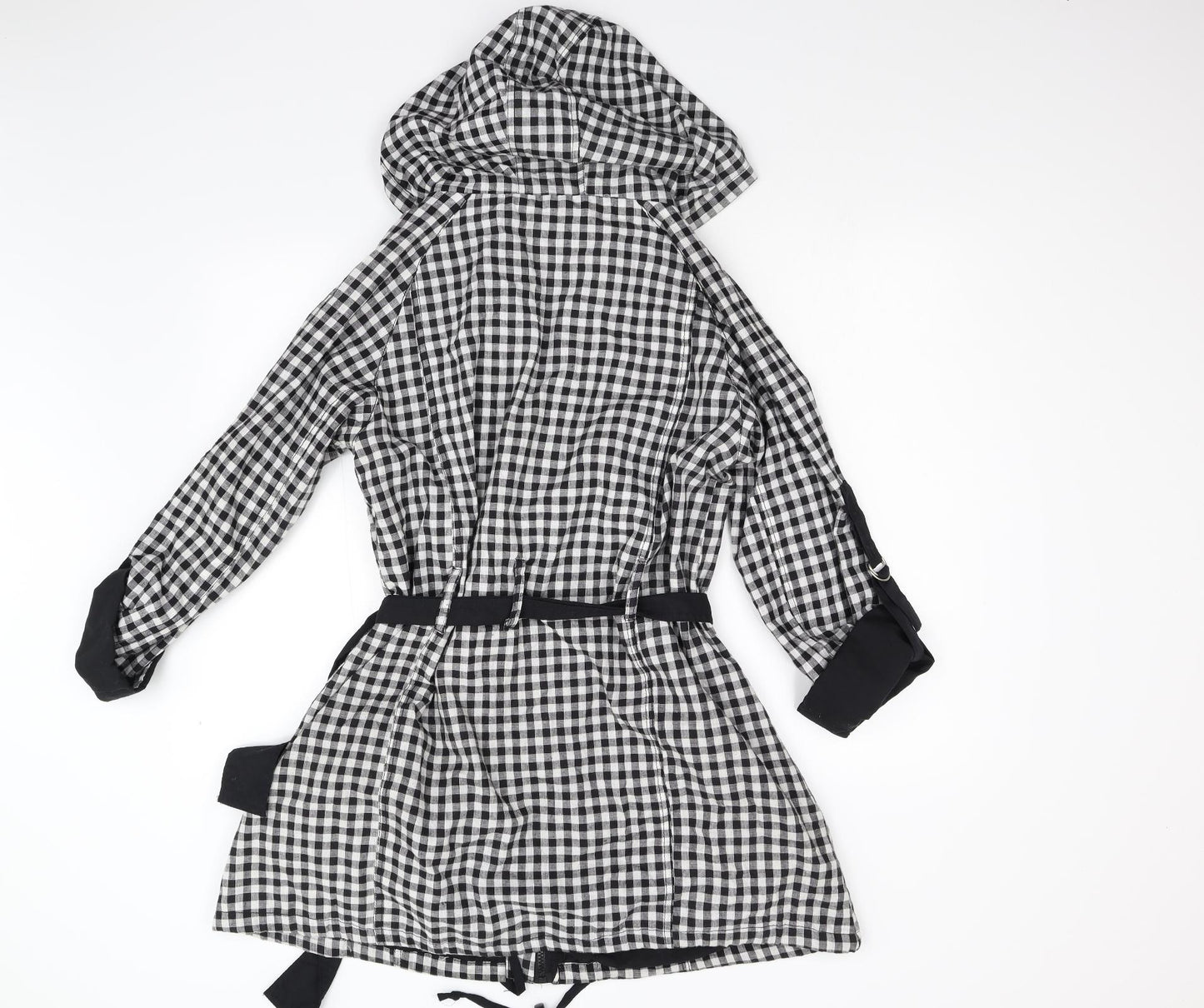 Primark Womens Multicoloured Check  Overcoat Coat Size 16
