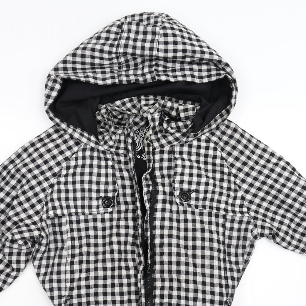 Primark Womens Multicoloured Check  Overcoat Coat Size 16