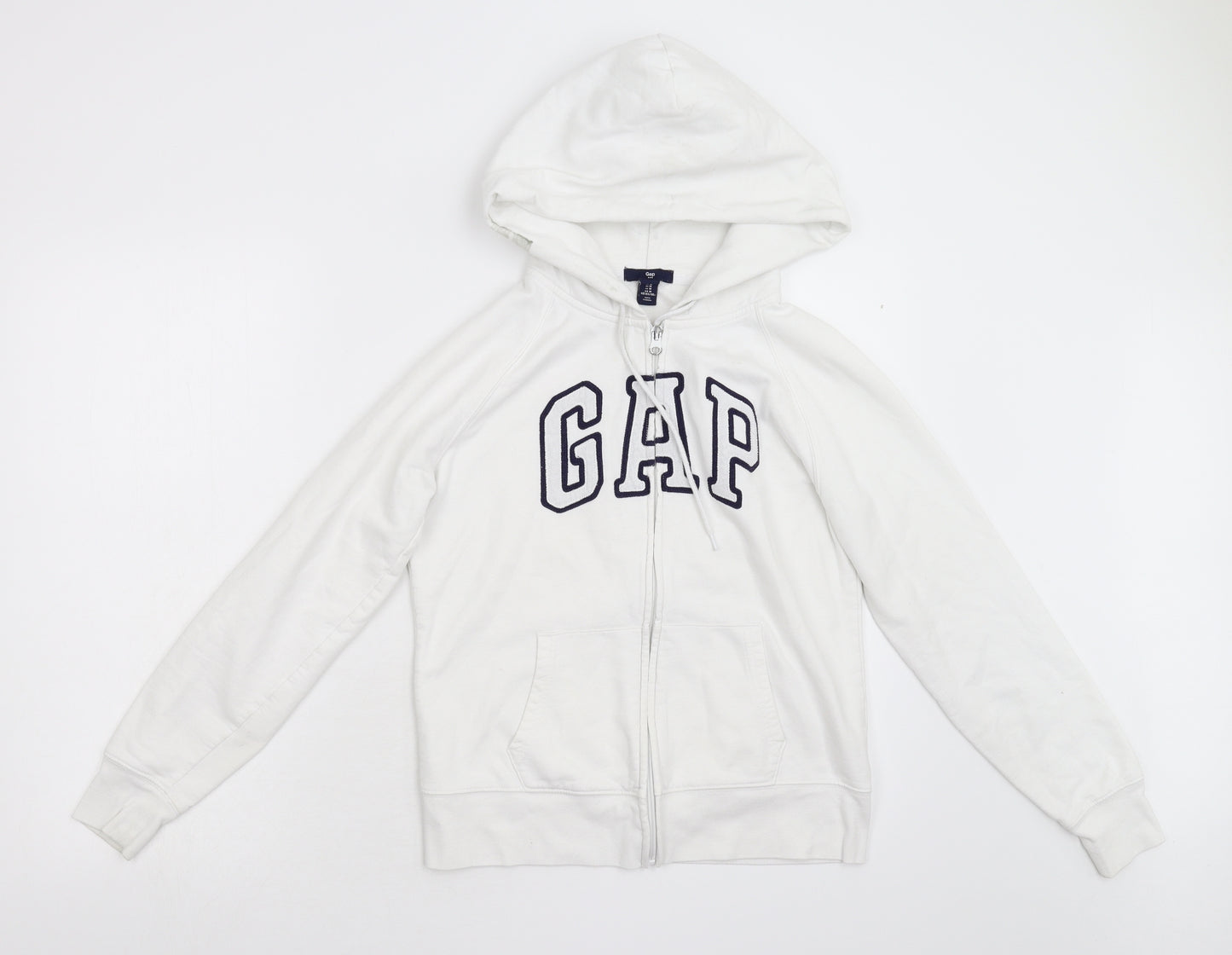 Gap Womens White   Full Zip Hoodie Size M