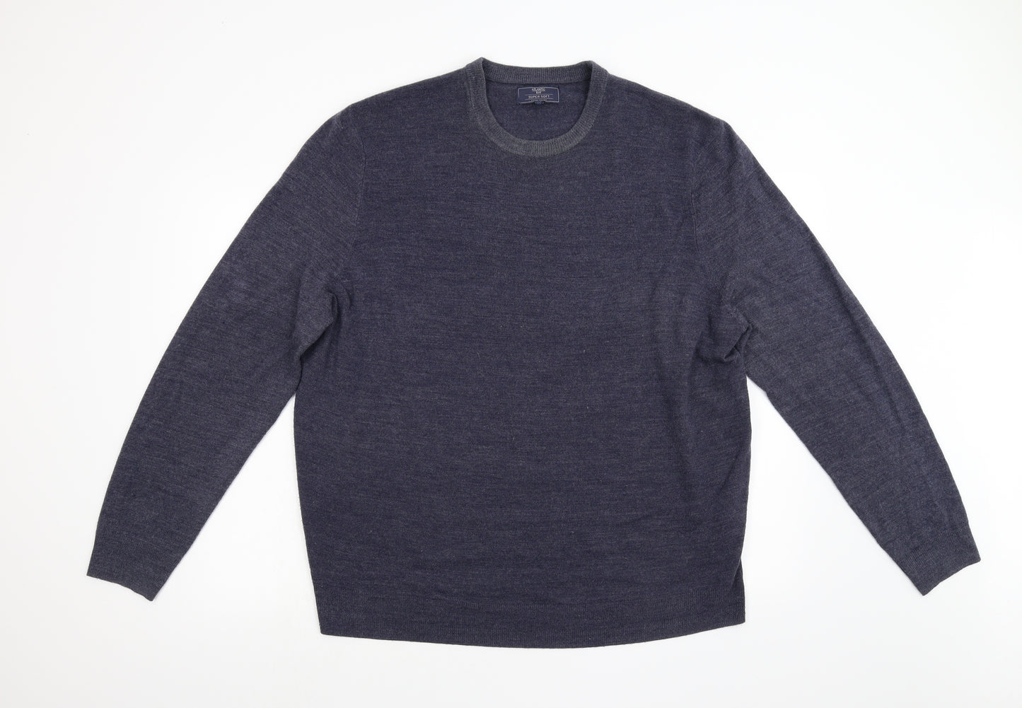 BHS Mens Blue  Knit Pullover Jumper Size XL