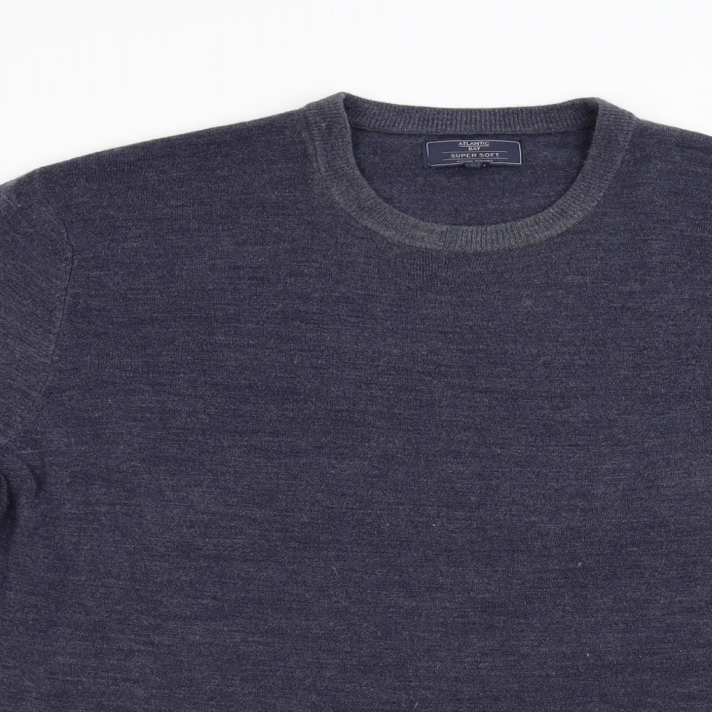 BHS Mens Blue  Knit Pullover Jumper Size XL