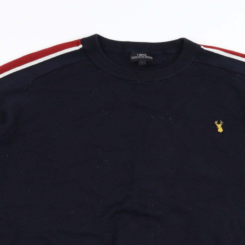 NEXT Mens Blue  Knit Pullover Jumper Size L