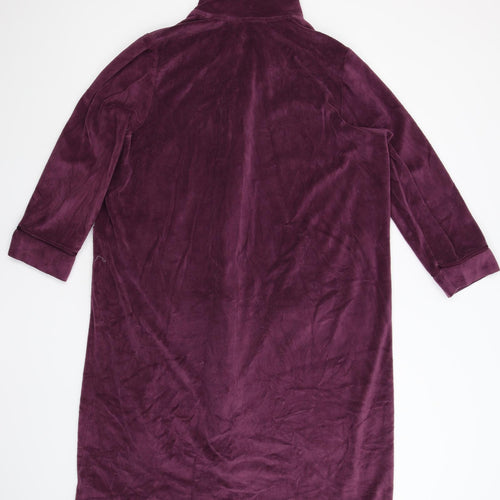 M&S Womens Red  Fleece  Gown Size 16