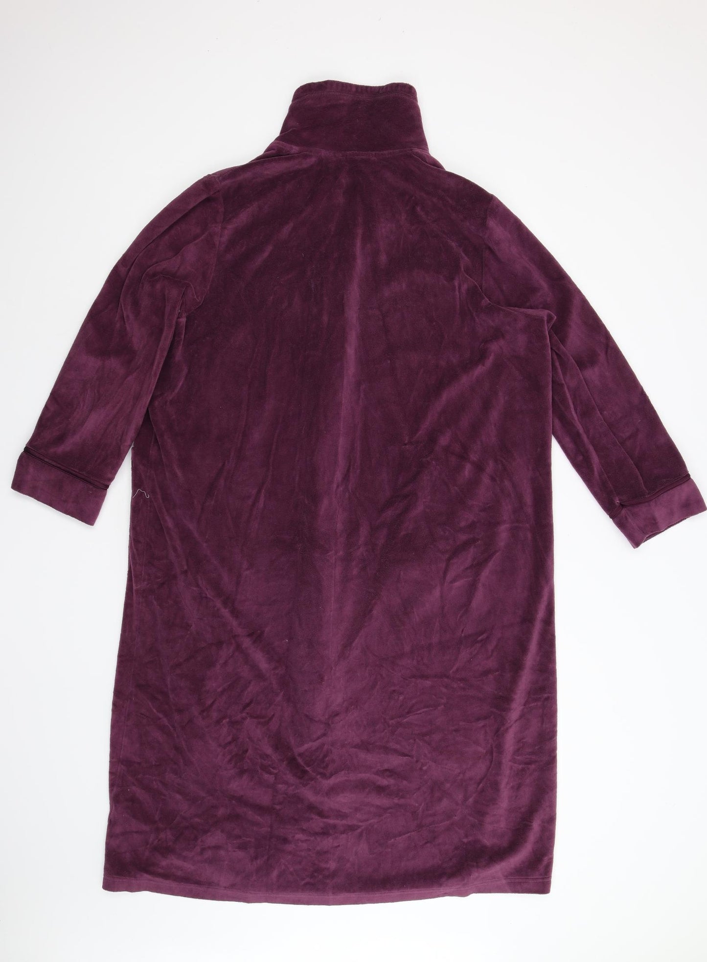 M&S Womens Red  Fleece  Gown Size 16