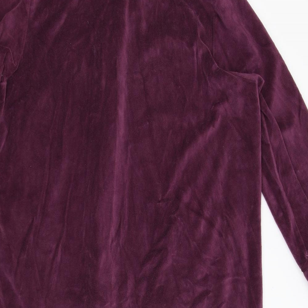 M&S Womens Red  Fleece  Gown Size 16