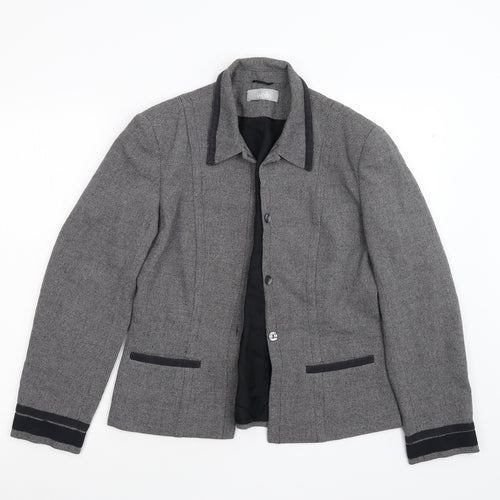 Wallis Womens Grey   Jacket Blazer Size 12