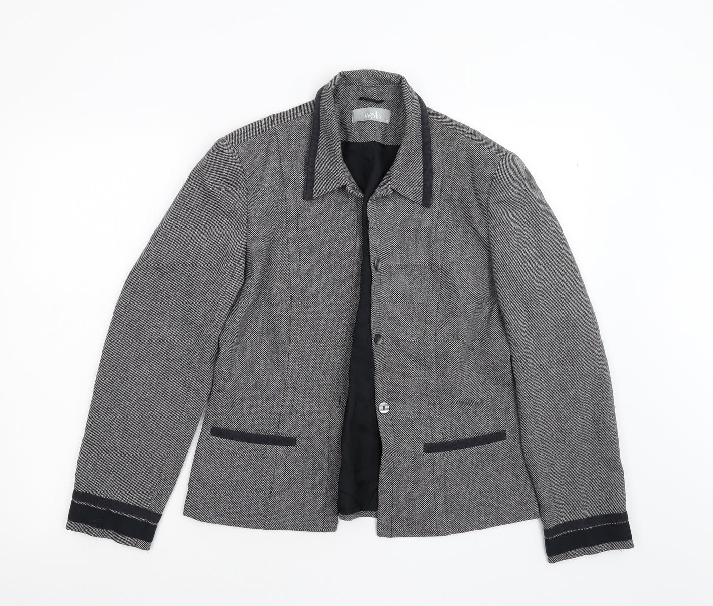 Wallis Womens Grey   Jacket Blazer Size 12