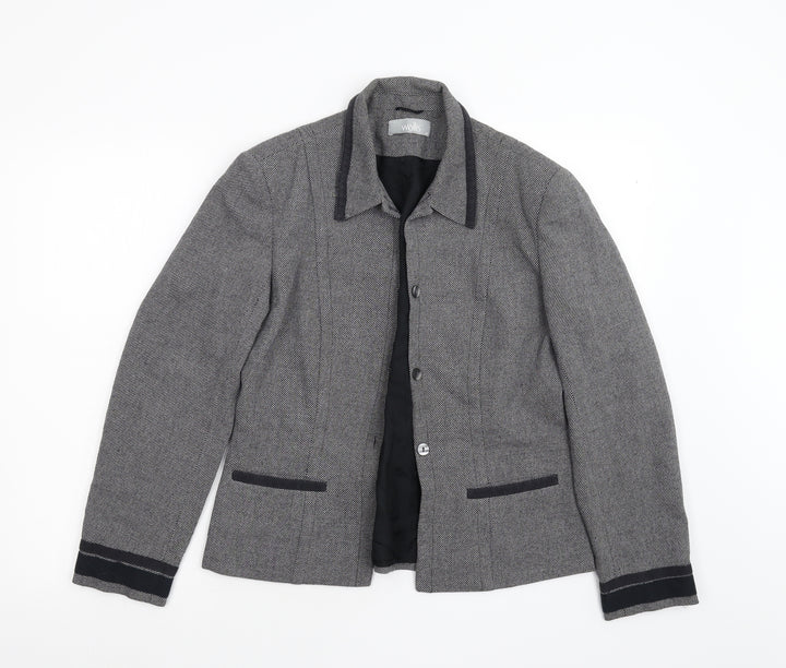 Wallis Womens Grey   Jacket Blazer Size 12