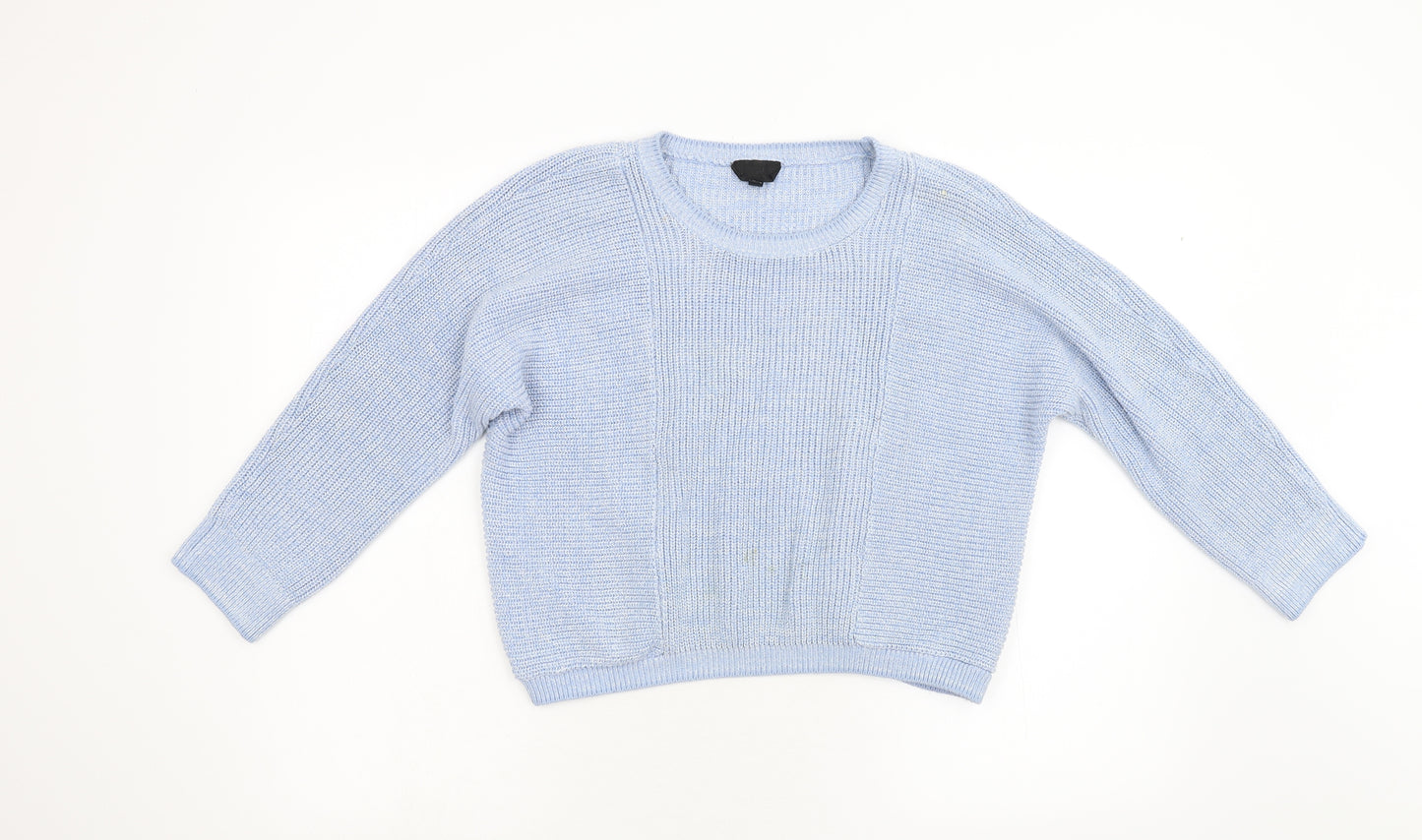 Topshop Womens Blue  Knit Pullover Jumper Size 10
