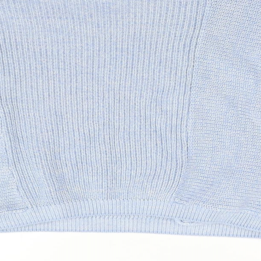 Topshop Womens Blue  Knit Pullover Jumper Size 10