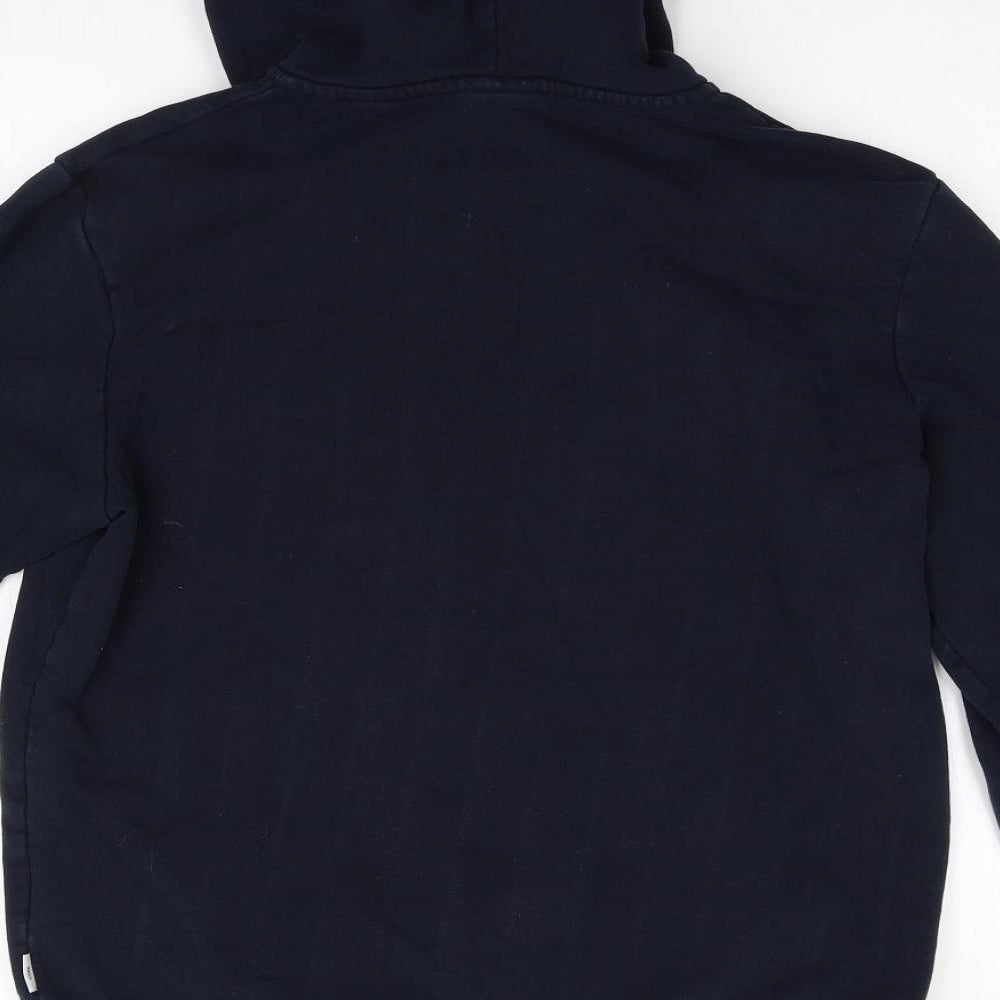 JACK & JONES Mens Blue   Full Zip Hoodie Size M