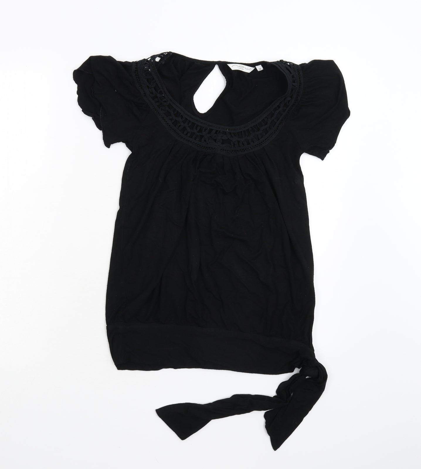 New Look Womens Black   Basic T-Shirt Size 10
