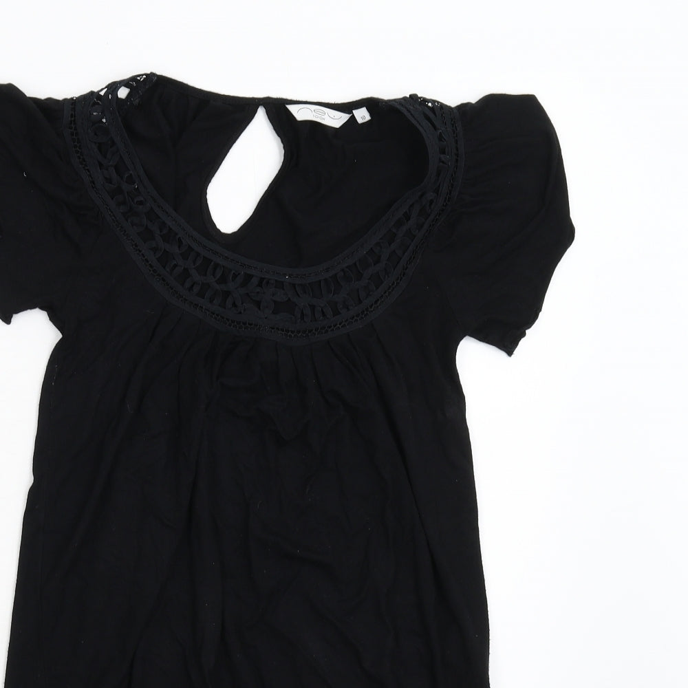 New Look Womens Black   Basic T-Shirt Size 10