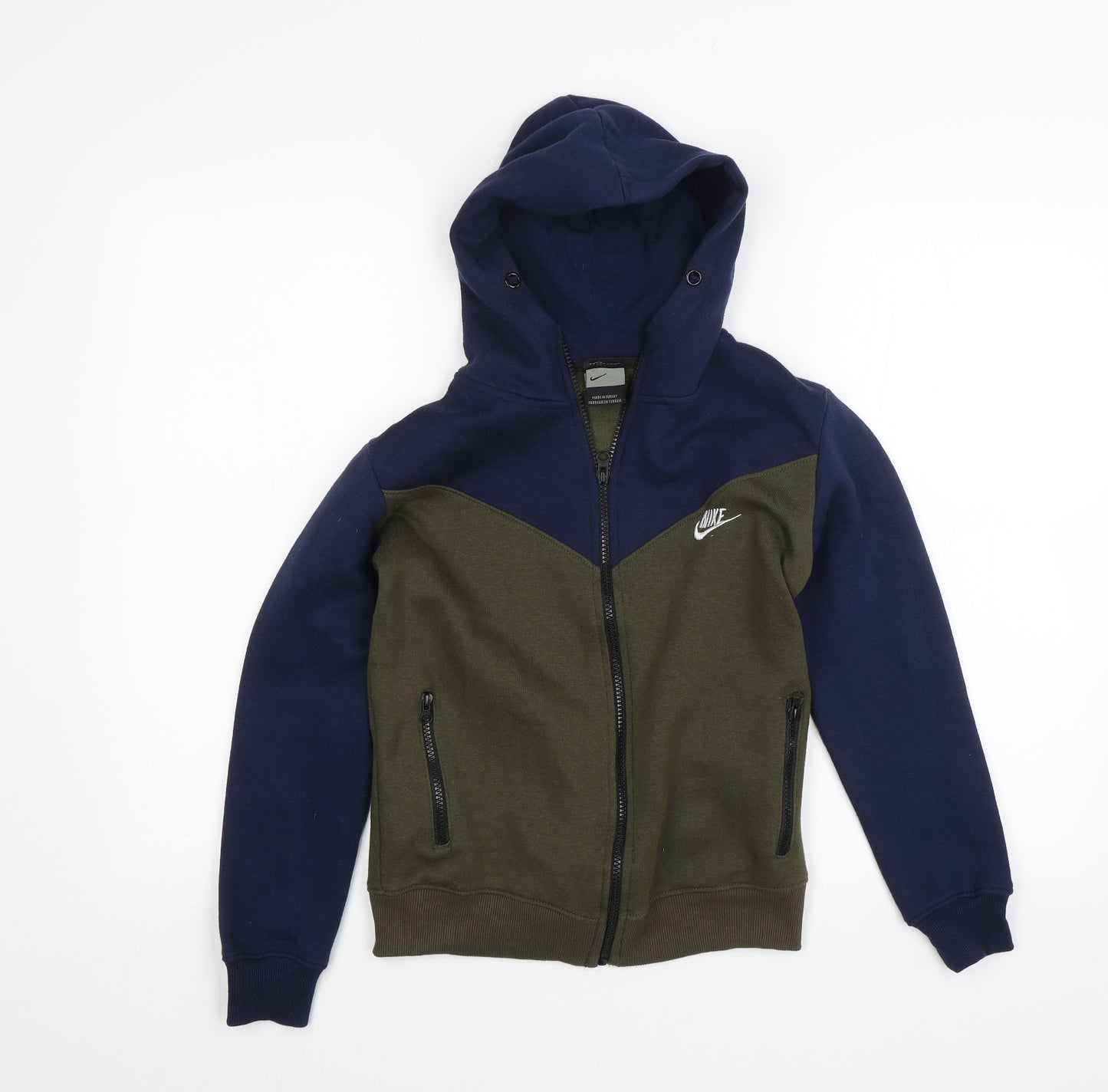 Nike Boys Blue   Full Zip Hoodie Size M