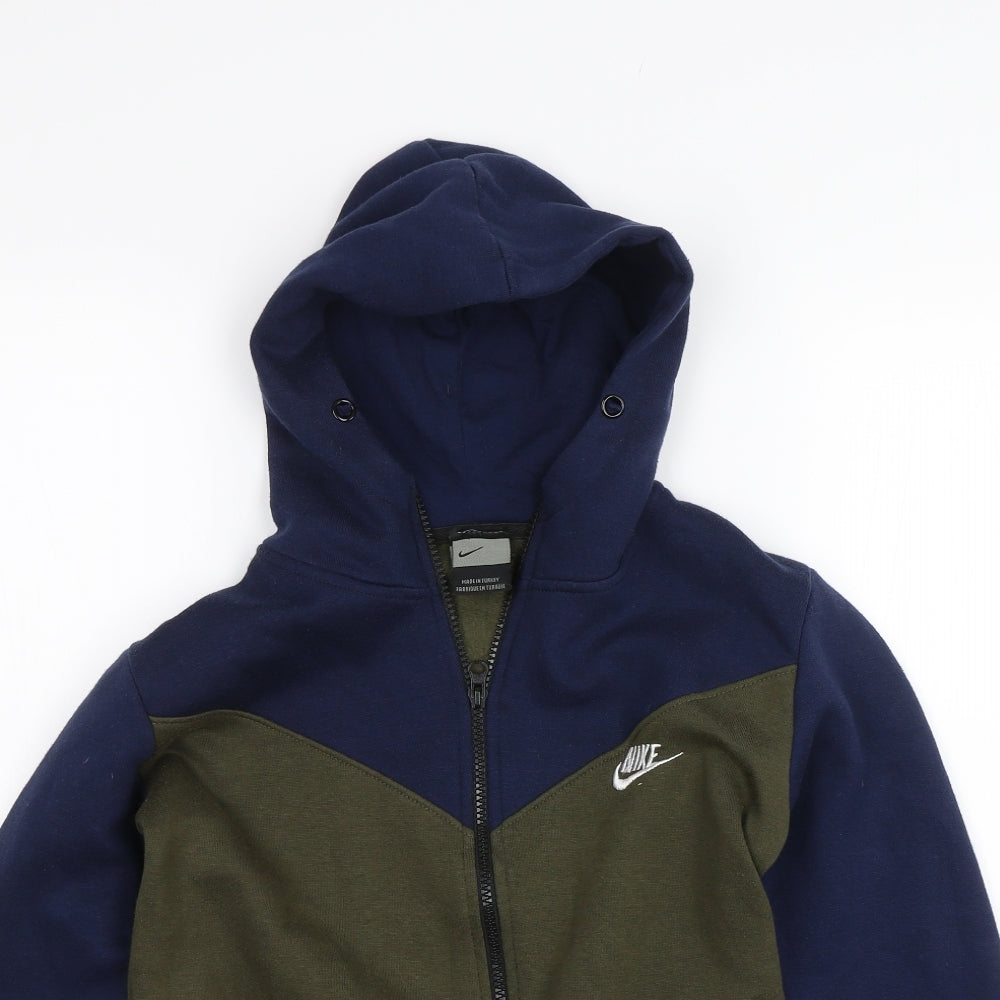 Nike Boys Blue   Full Zip Hoodie Size M
