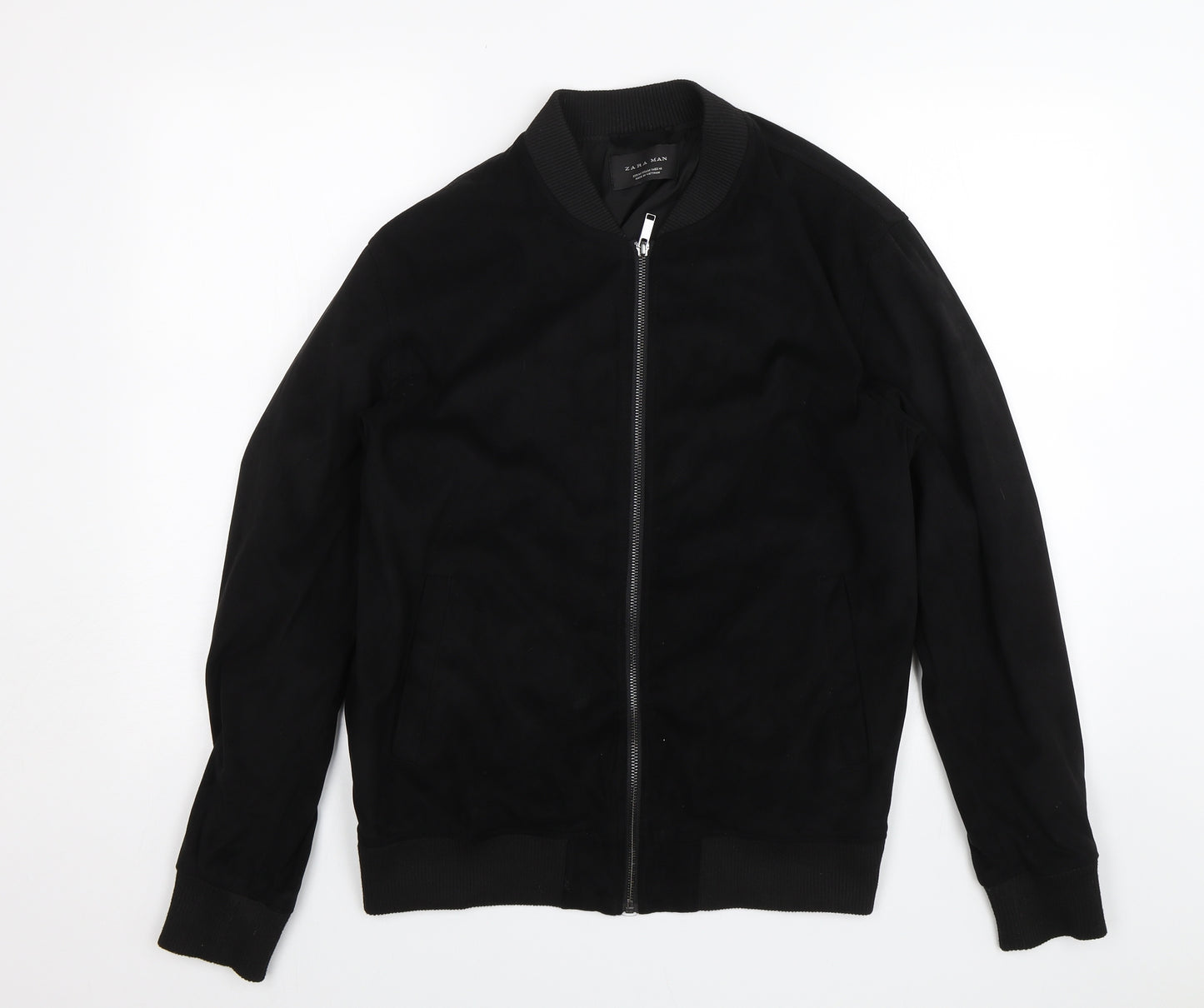 Zara Mens Black   Bomber Jacket Jacket Size M