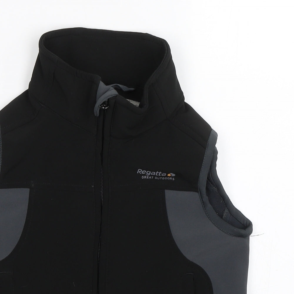Regatta Boys Black   Gilet Jacket Size 5-6 Years