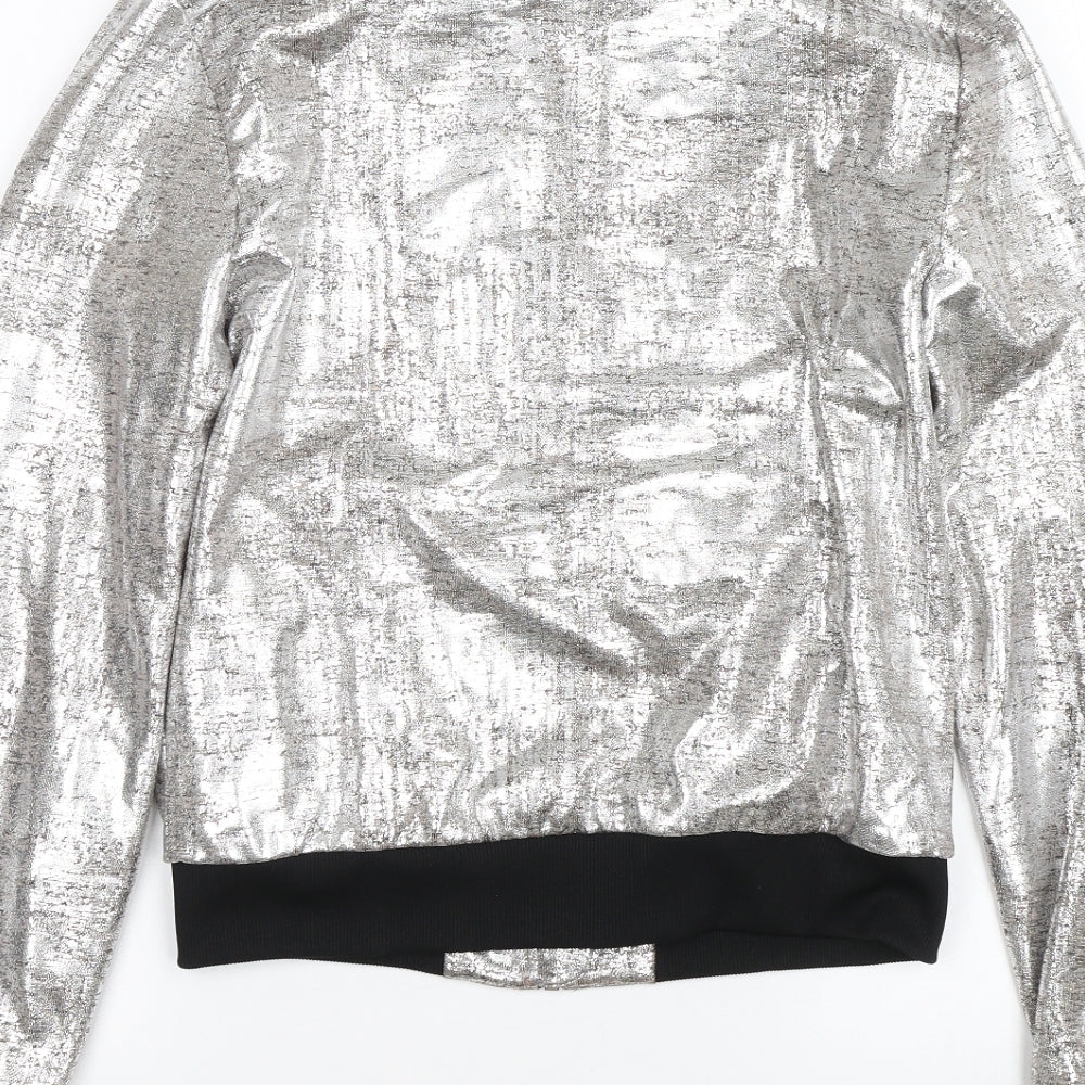 Atmosphere Womens Silver   Full Zip Jumper Size 8