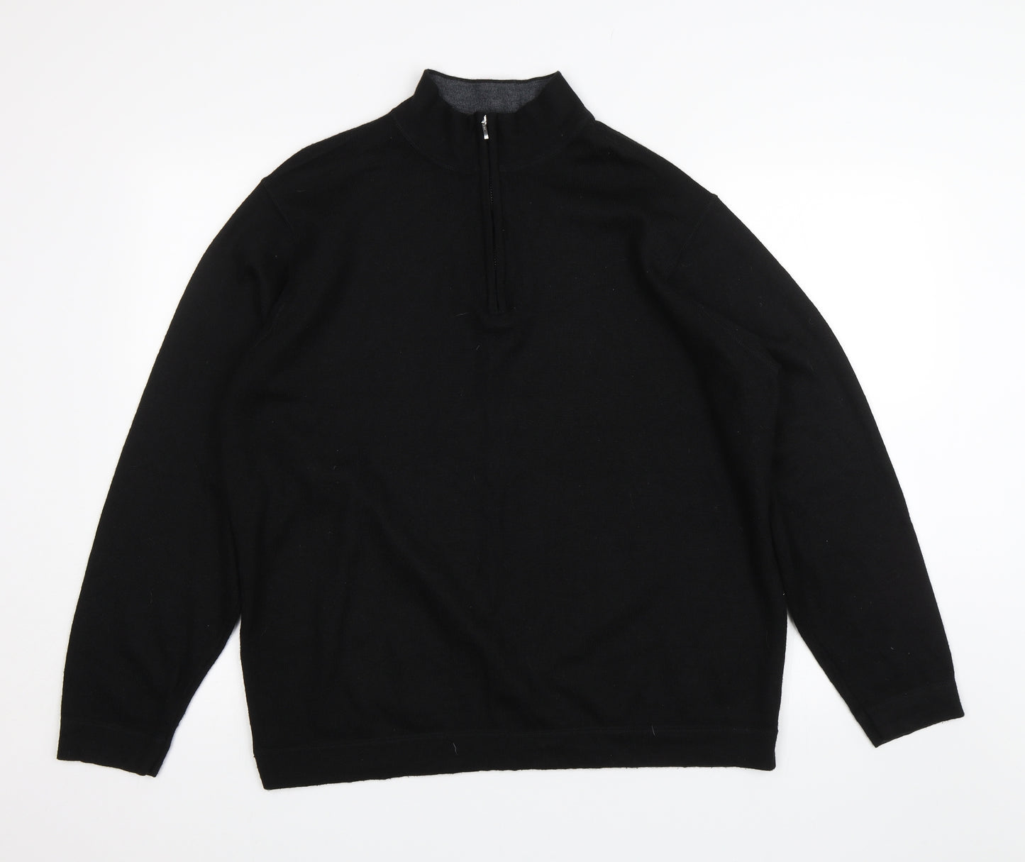 Marks and Spencer Mens Black   Pullover Jumper Size XL