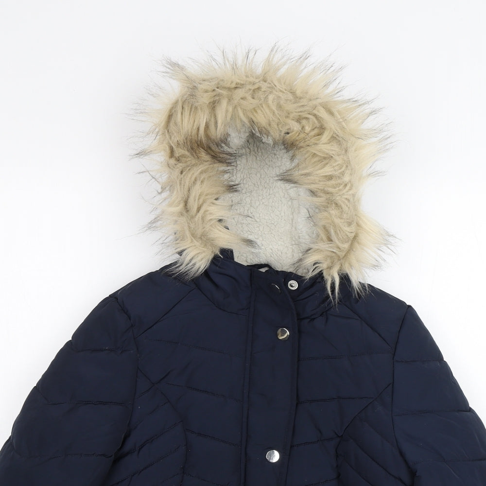 Primark Girls Blue   Parka Jacket Size 8-9 Years