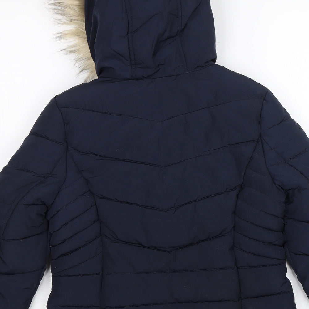 Primark Girls Blue   Parka Jacket Size 8-9 Years