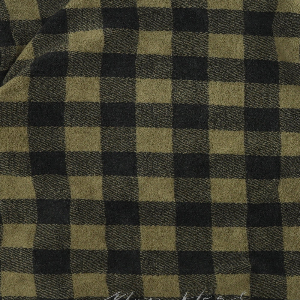 Mizen Mead Mens Black Plaid  Full Zip Jumper Size XL