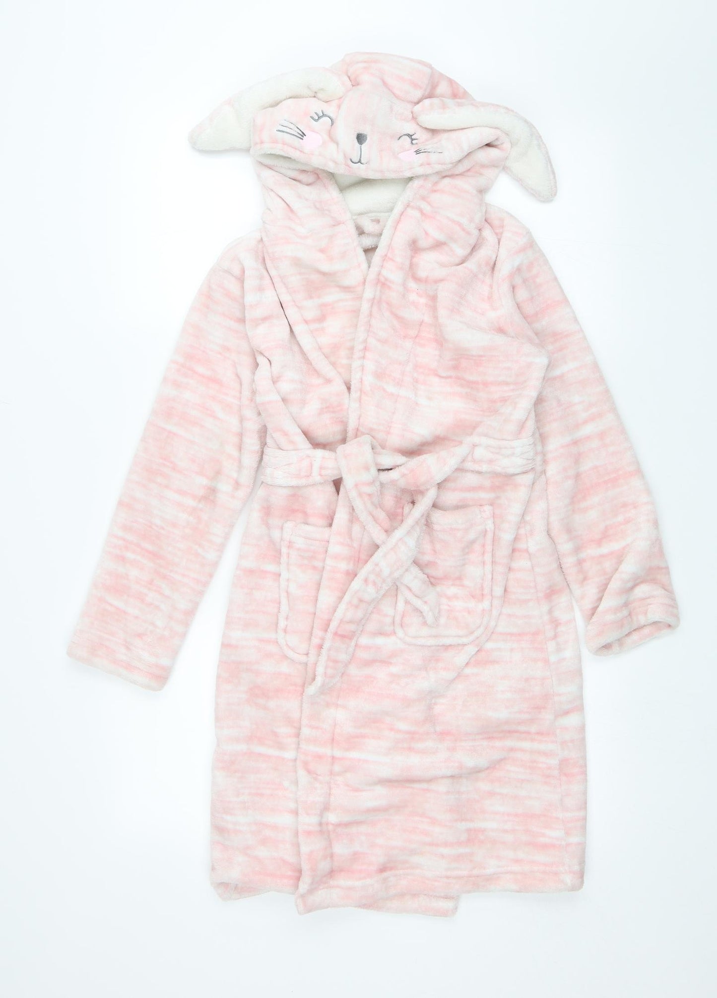 George Girls Pink Solid  Top Robe Size 9-10 Years