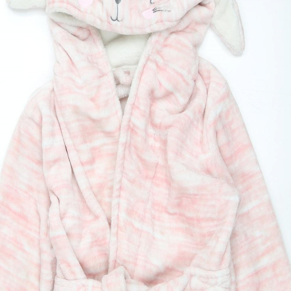 George Girls Pink Solid  Top Robe Size 9-10 Years