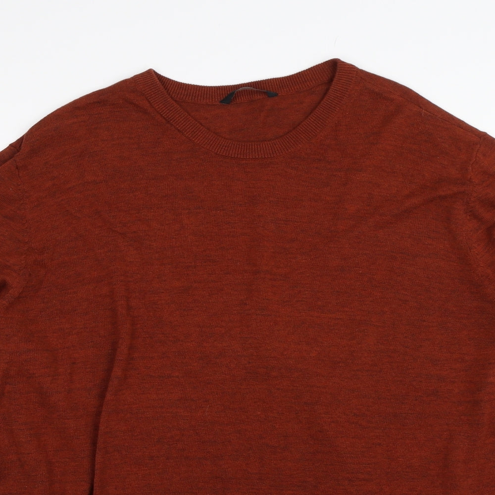 George Mens Orange   Pullover Jumper Size 2XL